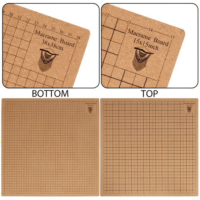 Macrame Board and Pins,15x15 Inch Macrame Project Board, DoubleSided