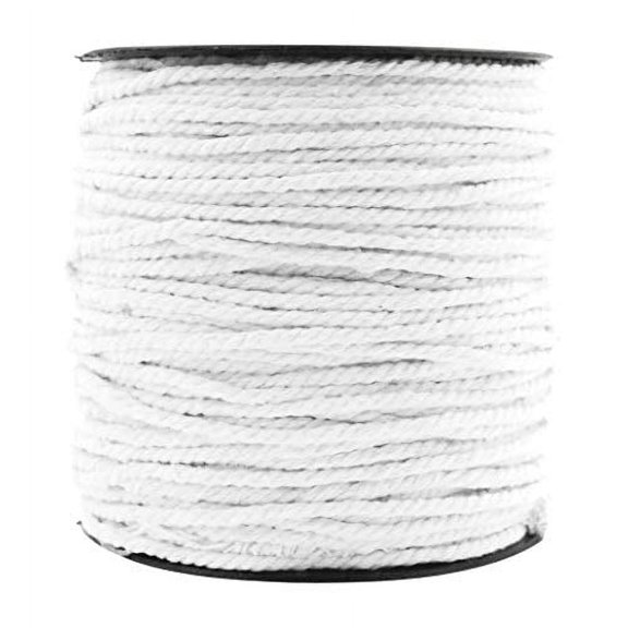 Macrame Cord Cotton Rope Macrame Supplies 3 Ply Twisted Macrame Rope String Yarn for Plant Hanger Wall Hanging Knitting Wedding Décor by Mandala Crafts White, 3mm 109 Yards