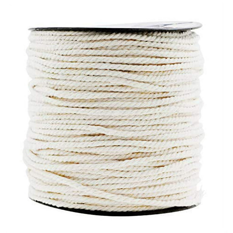 NOGIS Macrame Cord 3mm x 328Yards(984Feet), Natural Cotton Macrame Rope - 3  Strands Twisted Macrame Cotton Cord for Wall Hanging, Plant Hangers