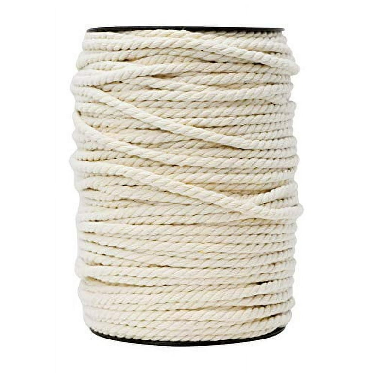 Tenn Well Braided Cotton Cord, 165 Feet 5mm Wide Cotton Macrame Rope for  Plant Hangers Wall Hangings DIY Crafts (Red)