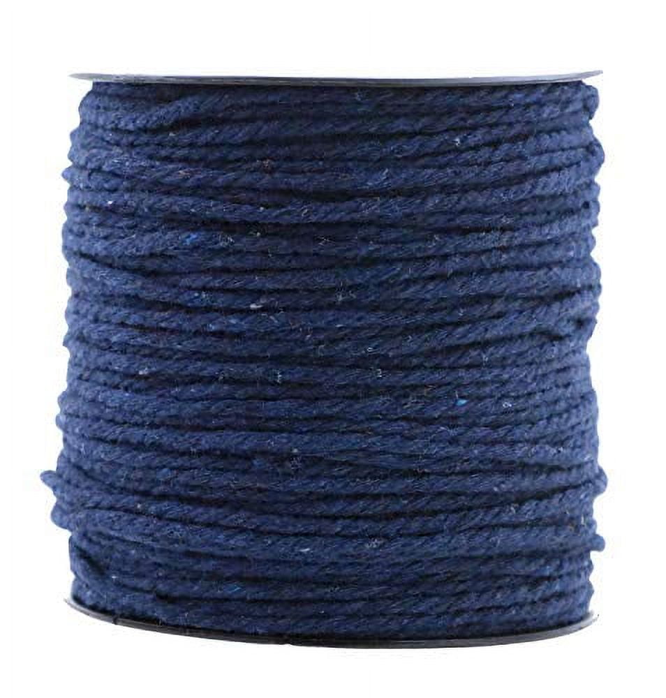 SHEweave Macrame Cord 3mm x 109yards,Macrame Rope,100% Natural Cotton Cord for Macrame Supplies,Boho Bag,Crafts,Decorative Projects (Light Blue)