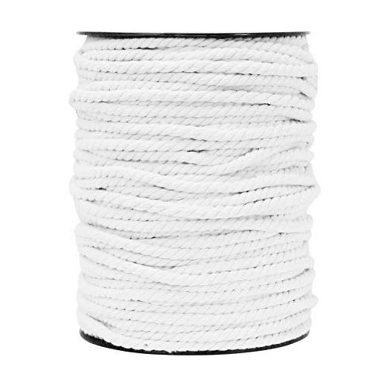 Macrame Cord Cotton Rope Macrame Supplies 3 Ply Twisted Macrame Rope String  Yarn for Plant Hanger Wall Hanging Knitting Wedding Décor by Mandala Crafts  White 6mm 109 Yards 