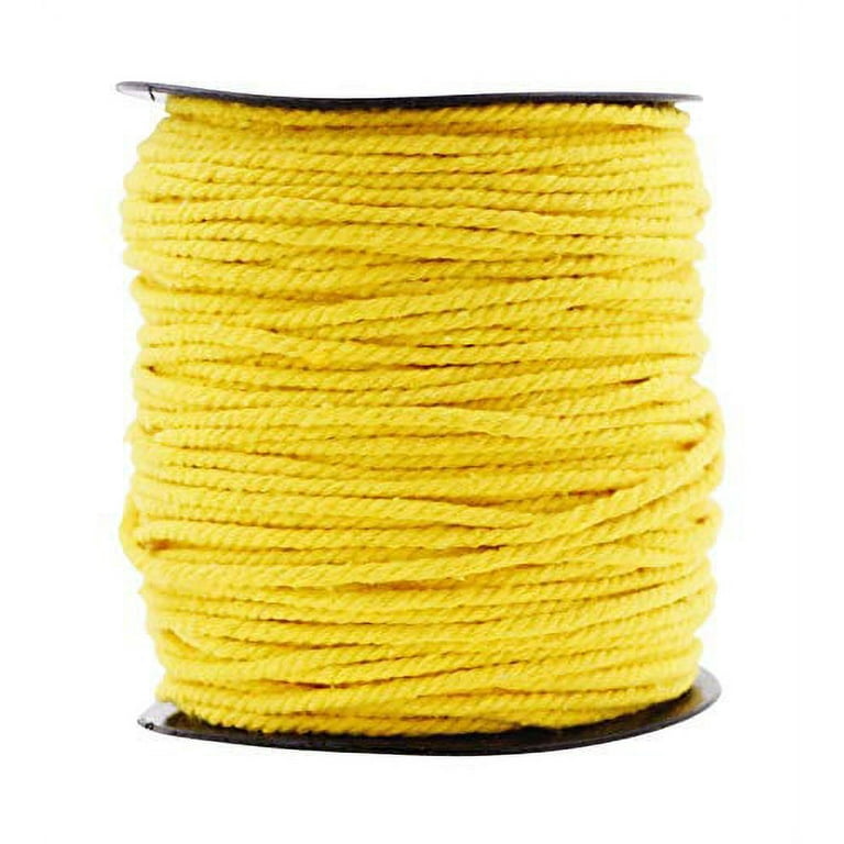Macrame Cord Cotton Rope Macrame Supplies 3 Ply Twisted Macrame Rope String  Yarn for Plant Hanger Wall Hanging Knitting Wedding Décor by Mandala Crafts  Yellow 3mm 109 Yards 
