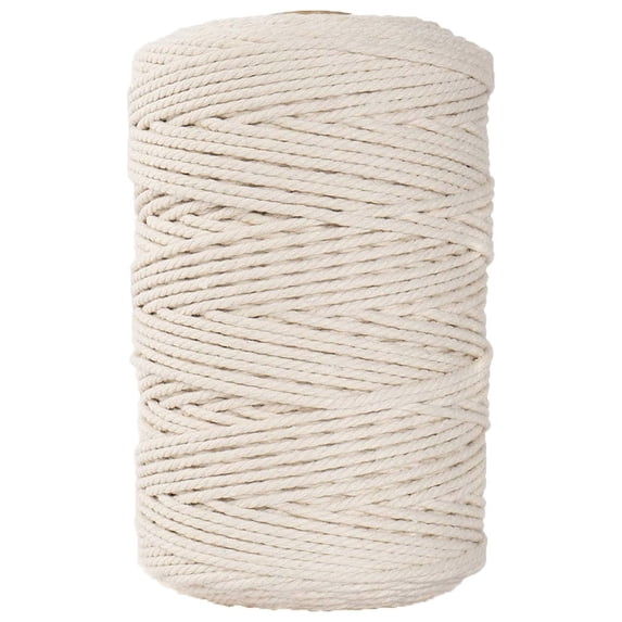 Macrame Cord for Crafts, 3mm Jute Rope, 100m Natural Fiber String for Wall Hangings, Dream Catchers, Home Decor, Wedding, Gardening, Tapestry Weaving and Projects