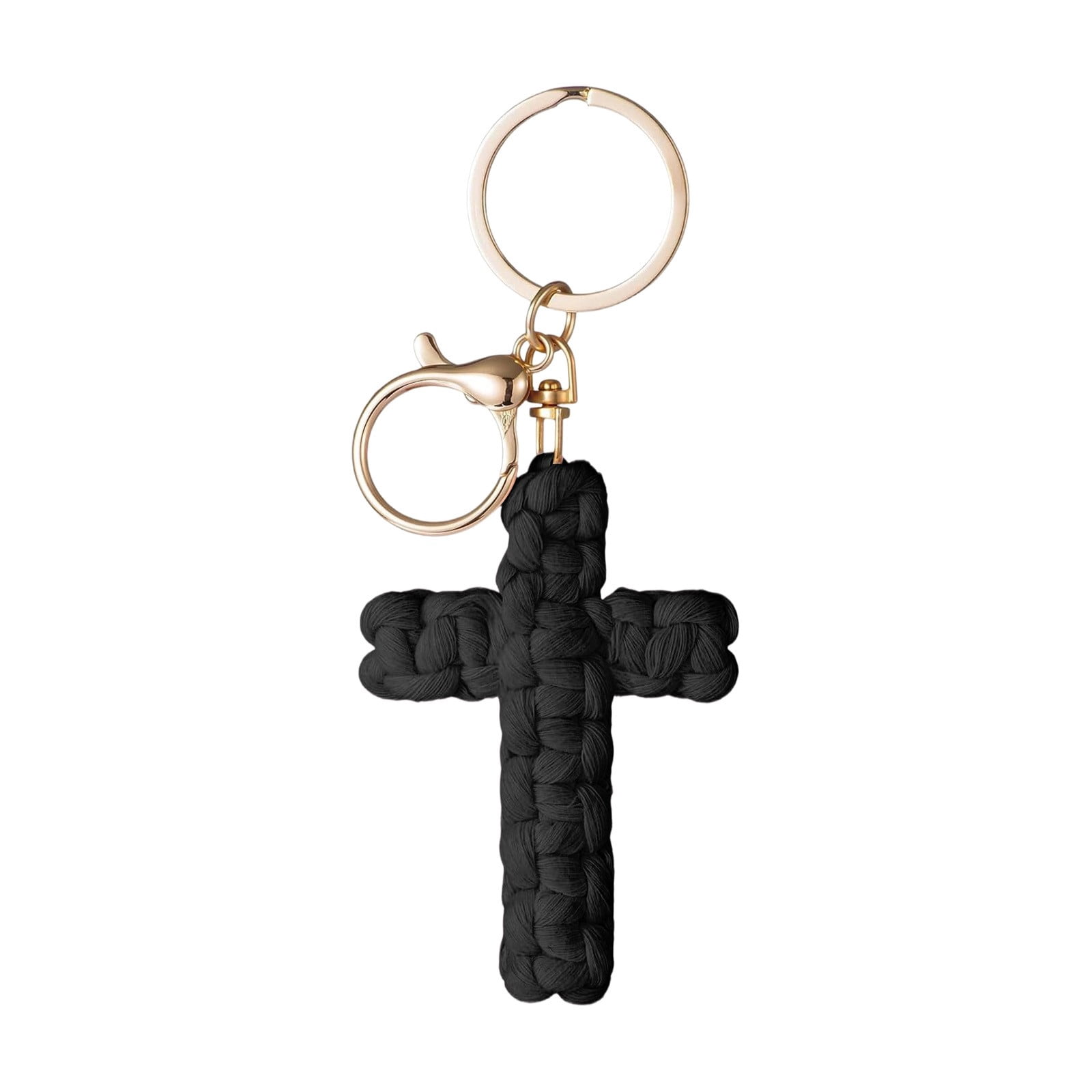 Macrame Cross Keychain,Jesus Key Chain Christian Car Accessories ...