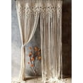 thumbnail image 1 of Macrame Curtain Door or Window, Room Divider, Handmade Cotton Macrame Wall Hanging, Wedding Backdrop, Boho-W 54 X L 60 INCH, 1 of 3
