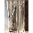 thumbnail image 1 of Macrame Curtain Door or Window, Room Divider, Handmade Cotton Macrame Wall Hanging, Wedding Backdrop, Boho-W 60 X L 90 INCH, 1 of 3