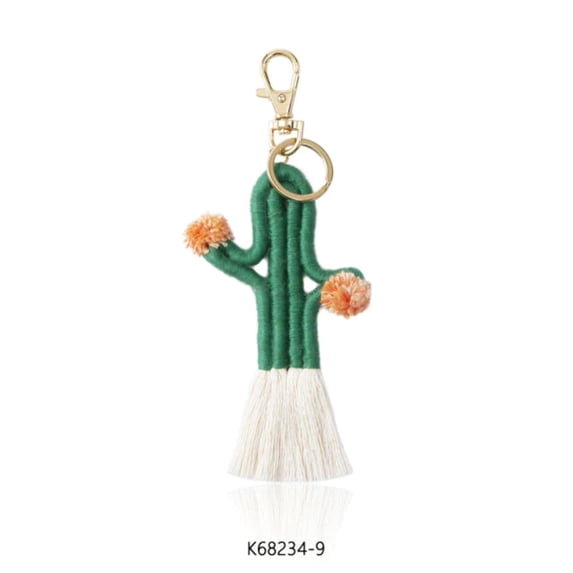 Macrame Cute Captus Bohemian Handmade | Tiny Keyring| Bag Accessories | Gift Idea