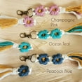 thumbnail image 1 of Macrame Daisy Flowers Bookmark and Keychain Set, 1 of 10