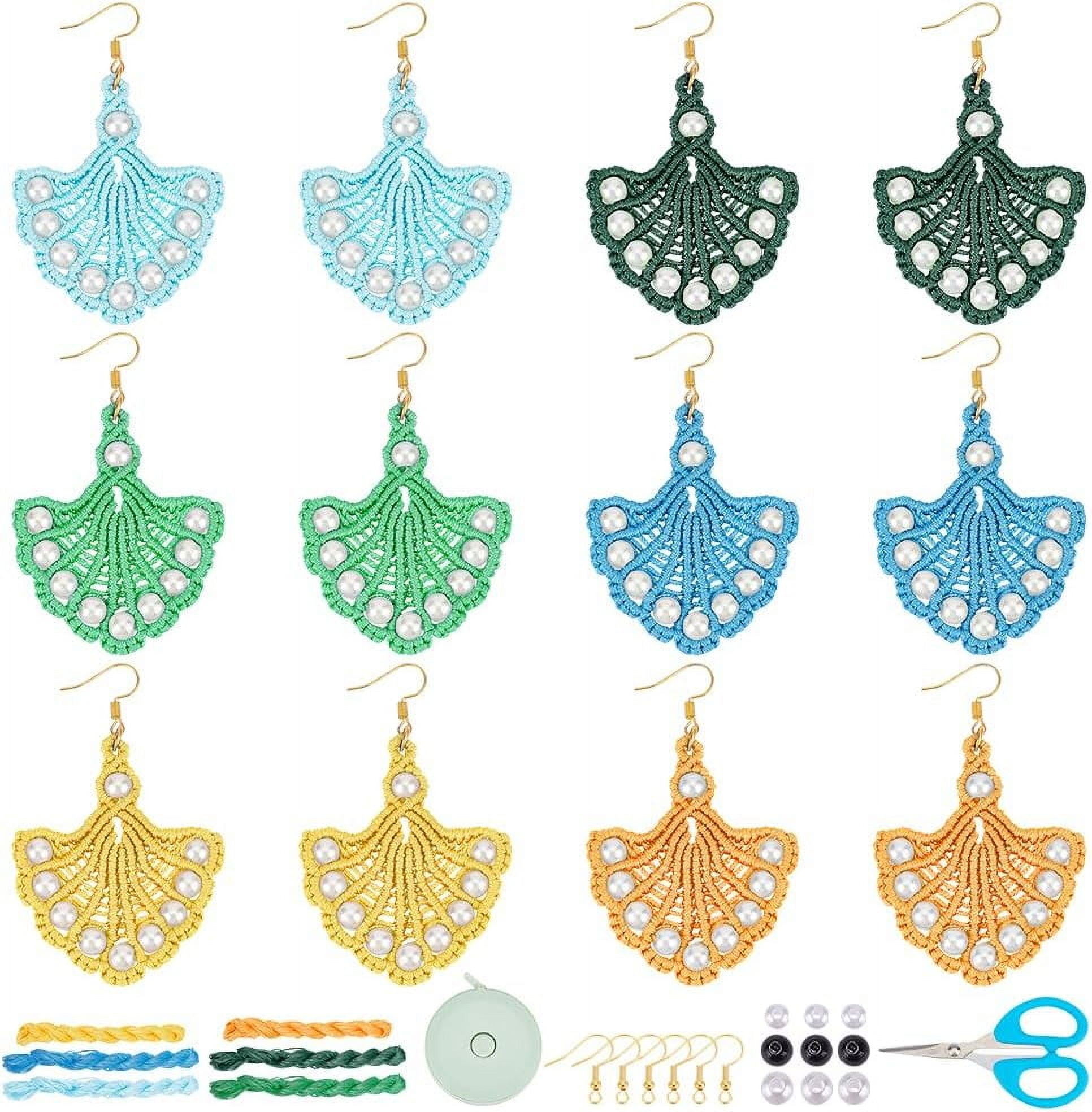 Macrame Earring Making Kit DIY Pairs Bohemian Shell Sea