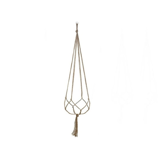 Macrame Hanging Plant Holder, Handmade Cotton Rope Wall Decor, 35-48 Inch Length, Supports Small And Large Pots, Perfect For Indoor And Outdoor Garden Decoration (L)
