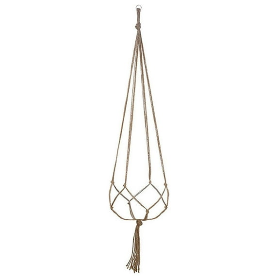 Macrame Hanging Plant Holder, Handmade Cotton Rope Wall Decor, 35-48 Inch Length, Supports Small And Large Pots, Perfect For Indoor And Outdoor Garden Decoration (M)