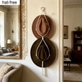 thumbnail image 1 of Macrame Hat Hanger,Wall Hat Rack Handwoven Cotton Tassel Storage Holder Entryway,Wall Space,Closet Organization,39.37 Inch, 1 of 7