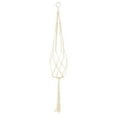 thumbnail image 1 of Macrame Knotted Flower Pot Plant Hanger Handmade Braided Rope 39.4 Inch Length, 1 of 7