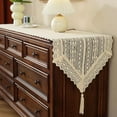 thumbnail image 1 of Macrame Long Table Runner Crochet Table Runners Rustic Farmhouse Table Decoration, 1 of 2
