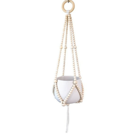 Macrame Plant Hanger Indoor Outdoor Hanging Planter Basket Large for up to 24" Pot Handmade Woven Cotton Rope Flower Pots Holder for Boho Home Decor