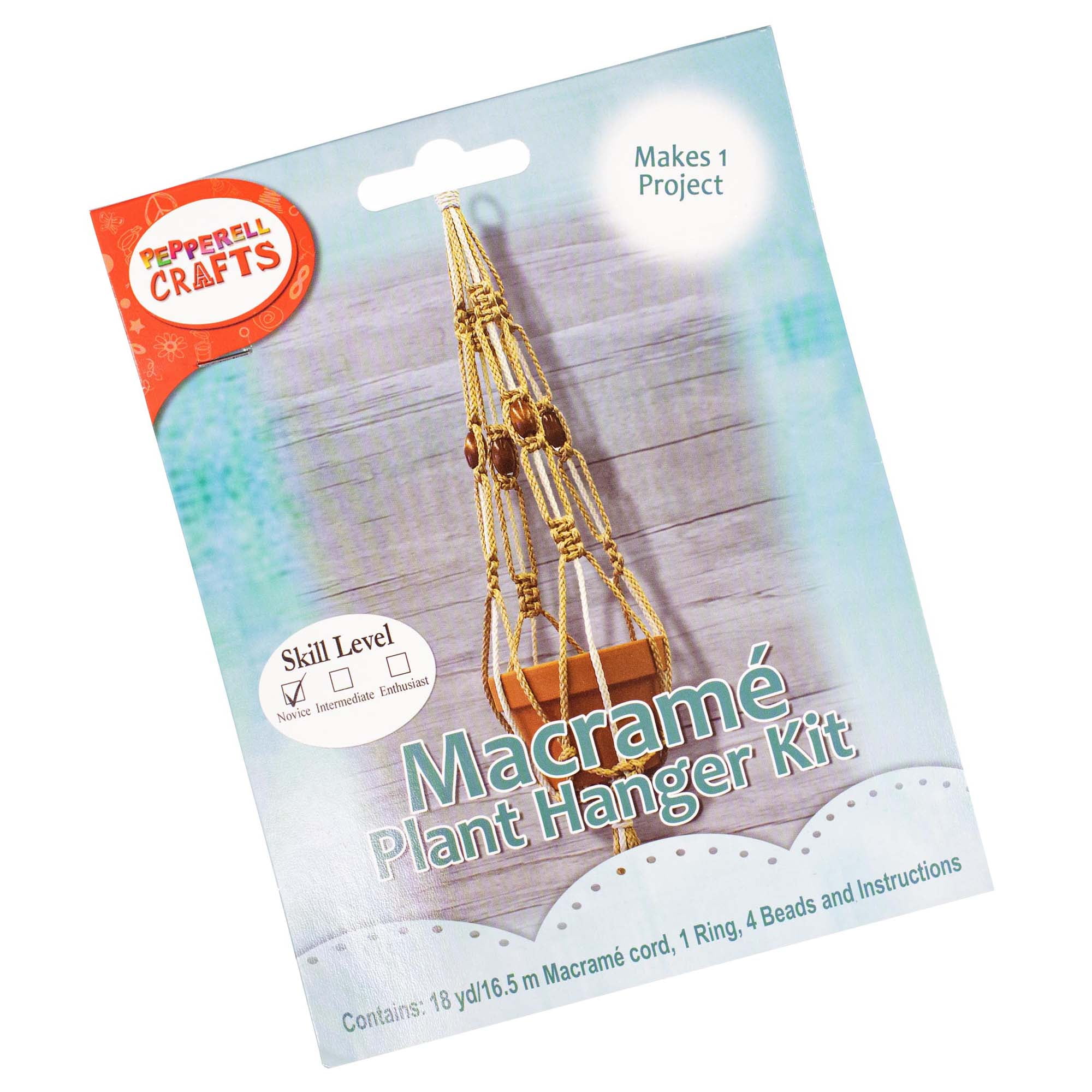 Macrame Plant Hanger Kit by Craft County - Beginner Project DIY Plant ...