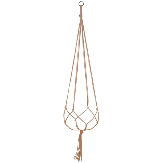 Macrame Plant Hanger Rope to Hang Flower Pot Plant Holder for Indoor Outdoor Decorations(Brown)