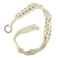 thumbnail image 1 of Macrame Plant Hangers, 2 Pack Flower Pot Hanger Cotton Rope Plant Hangers with Hooks Indoor Outdoor Plant Holder for Home Decorations, Indoor/Outdoor Hanging Plants Holder(white,41x2"), 1 of 9