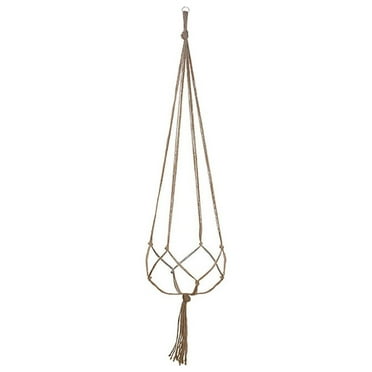 Macrame Plant Hangers, Hanging Plant Holder, Different Tiers Handmade Cotton Rope Hanging Planters Set Flower Pots Holder Stand for Indoor Outdoor Boho Home Decor