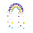 thumbnail image 1 of Macrame Rainbow Wall Hanging Decor Pom Pom Garland Colorful Ball for Kids Room Girls Bedroom Baby Shower Nursery DecorationsDecorations Kids Room Wall Decor for Bedroom Playroom…, 1 of 2