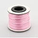 Macrame Rattail Chinese Knot Making Cords Round Nylon String Threads Satin Cord Pearl Pink 2mm 10.93 yards(10m)/roll