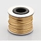 Macrame Rattail Chinese Knot Making Cords Round Nylon String Threads Satin Cord Pale Goldenrod 2mm 10.93 yards(10m)/roll