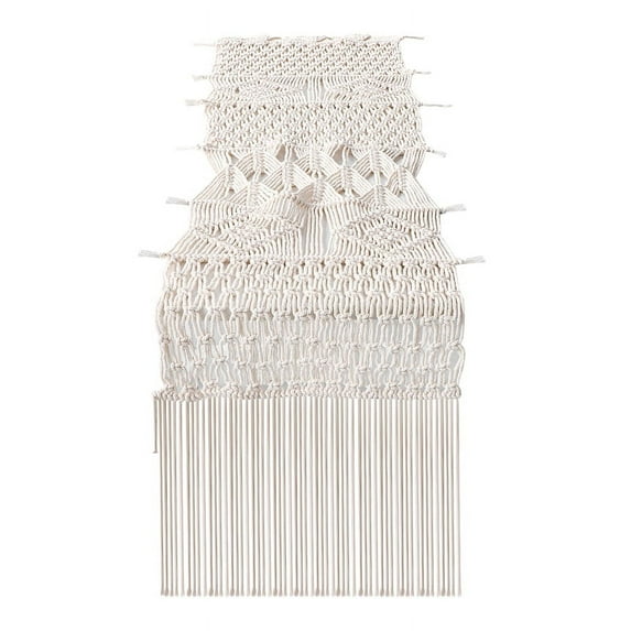 Macrame Table Runner, Boho Wedding Table Decor, Handwoven Vintage