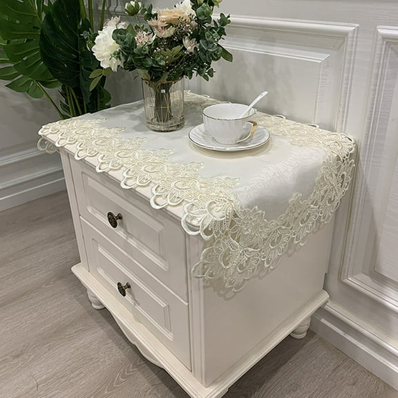 Macrame Table Runners Tablecloth Lace Floral Embroidered Table Dresser Scarf Wedding Tabletop Table Decorations