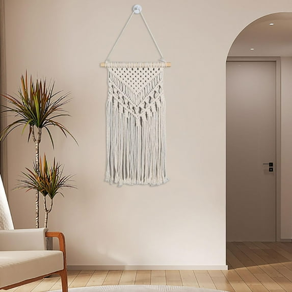 Macrame Wall Hanging Decor Macrame Tapestry, Tassel Bohemian Style, Boho Decor Woven Wall Art Decor for Dorm Nursery Party Bedroom Birthday