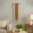 thumbnail image 1 of Macrame Wall Hanging, Handmade Boho Woven Tapestry, Cotton Cord Wall Art for Bedroom, Living Room, Nursery, Apartment, Geometric Bohemian Decor, 1 of 6