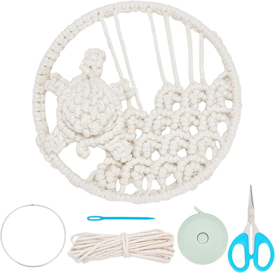 Macrame Wall Hanging KIt for Beginners Adults Sea Turtles Hanging
