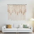 thumbnail image 1 of Macrame Wall Hanging Nature Cotton Boho Woven Yarn Tassel Tapestry Curtains Wall Decor for Home Decoration, 1 of 13