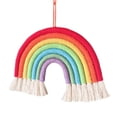 thumbnail image 1 of Macrame Wall Hanging Rainbow Wall Hanging Decor Boho Colorful Woven Wall Art Decoration for Home Nursery Room Dorm Party Children Room, 1 of 7