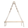 thumbnail image 1 of Macrame Wall Hanging Shelf - Boho Wood Shelves with Beads, Farmhouse Floating Rustic Plant, 1 of 7