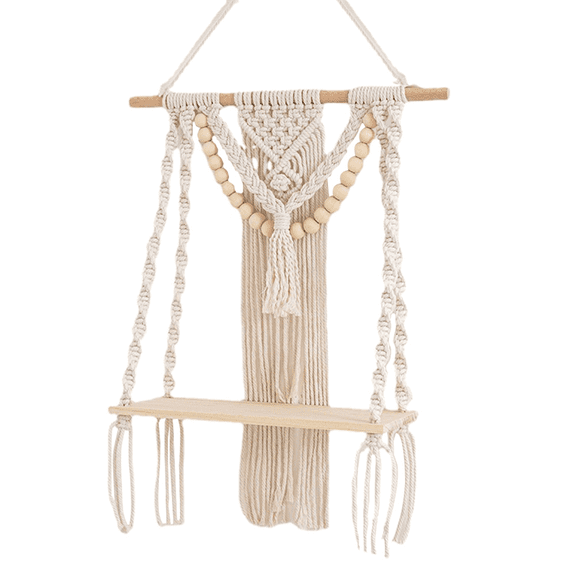 Macrame Wall Hanging Shelf Wall Decor
