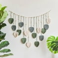 thumbnail image 1 of Macrame Wall Hanging Tapestry,REFAHB Leaf-Feather Wall Hangers,Tassel Tapestry Boho Chic Wall Decor Handmade Woven Ornament (29.5 x 47.3 inch), 1 of 6