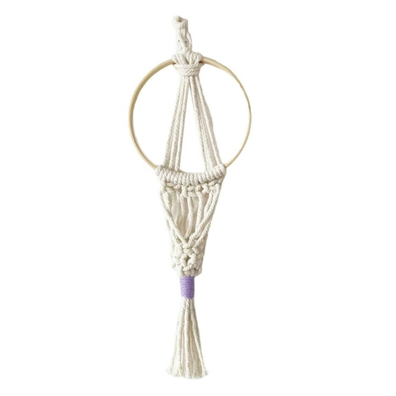 Macrames Small Air Plant Holders Wall Tapestrys for Indoor Space Beautification