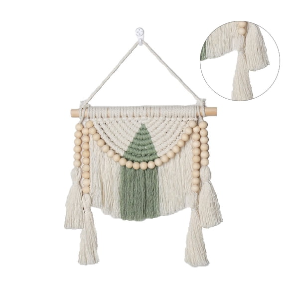 Macrames Wall Hangings Woven Tapestrys Cotton Handmade with Tassels Craft Ornament