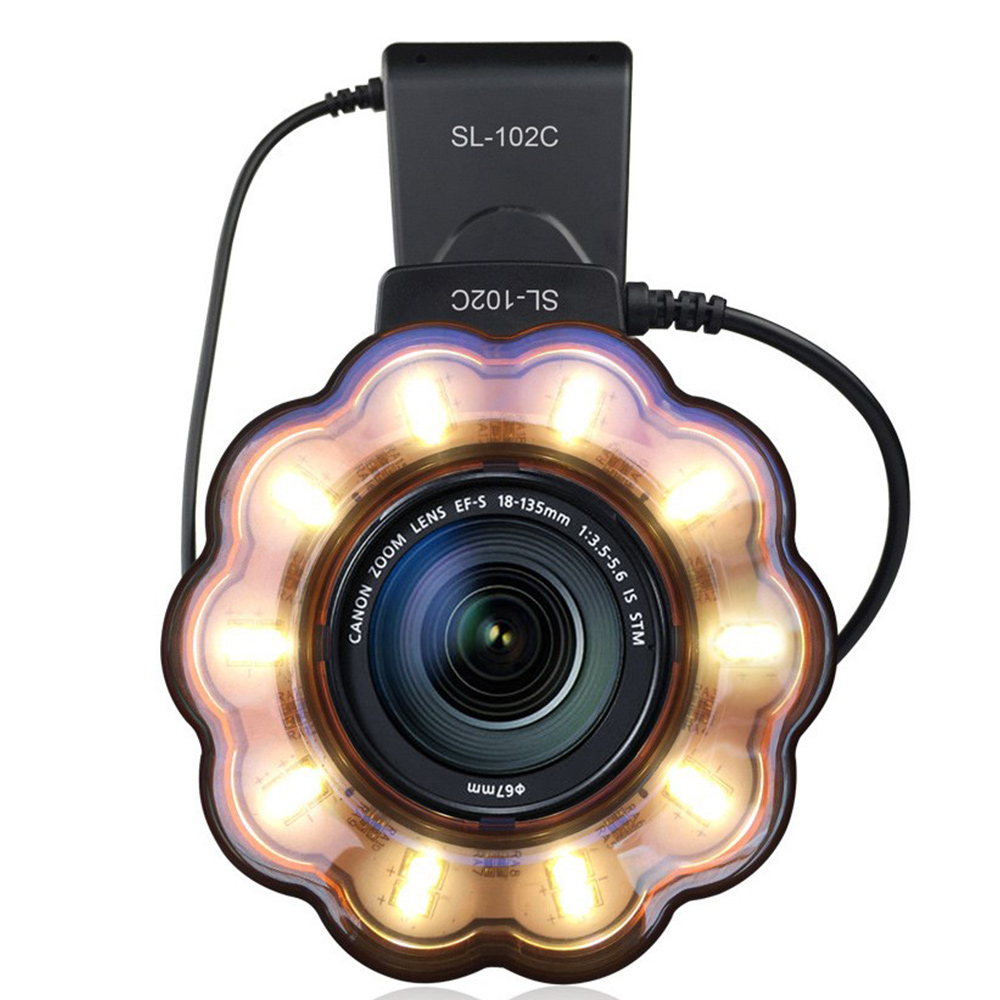 Macro LED Ring Light Ring Flash with Adapter Ring for D5100 D3100