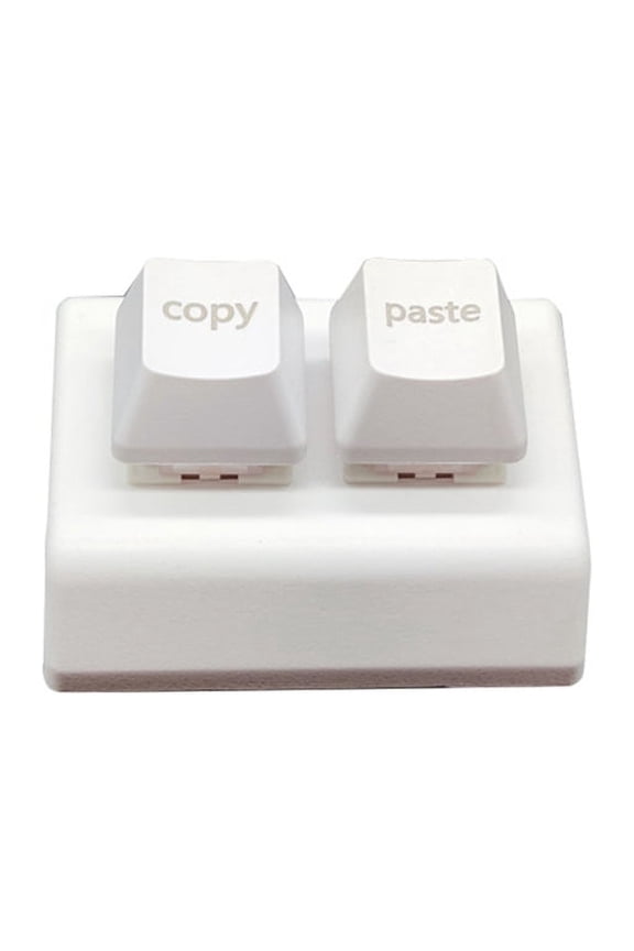 Macro Programming Keyboard RGB Custom 2 Keys Keyboard Mini Copy and Paste OSU Keyboard Gaming Hotswap Keypad White