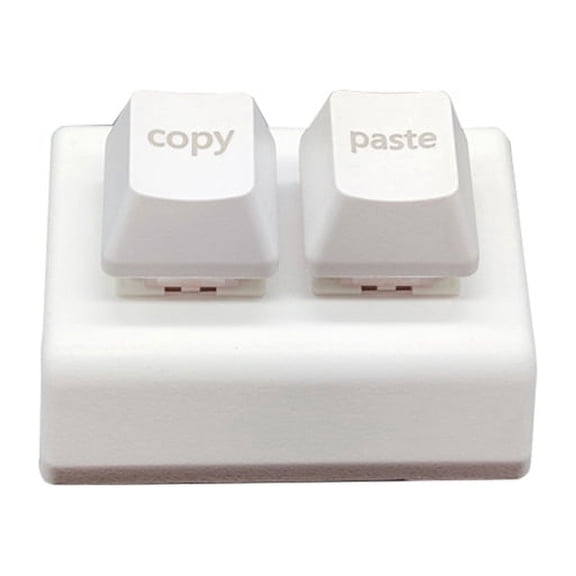 Macro Programming Keyboard RGB Custom 2 Keys Keyboard Mini Copy and Paste OSU Keyboard Gaming Hotswap Keypad White