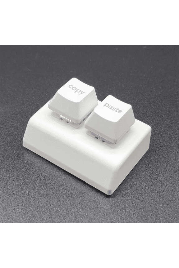 Macro Programming Keyboard RGB Custom 2 Keys Keyboard Mini Copy and Paste OSU Keyboard Gaming Hotswap Keypad White