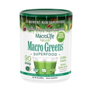 MacroLife Naturals Macro Greens Superfood Herbal Supplement - 90 Servings 30 oz