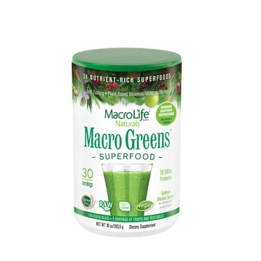 MacroLife Naturals Macro Greens Superfood Powder 30 Servings / 10 oz