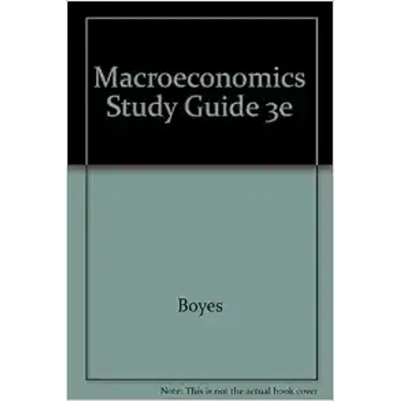 Pre-Owned Macroeconomics Study Guide 3e, 9780395744352, 0395744350, Paperback,
