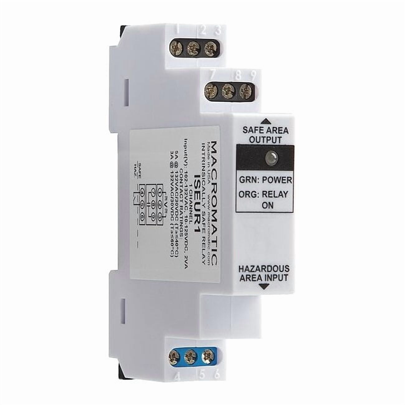 Macromatic DIN Rail & Panel, General Purpose Relay, Square, 0 Pins, Screw ISEUR1