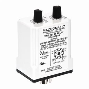 Single Function Time Delay Relay, Octal, Cycle On, 1 Functions 24V AC/DC, DPDT