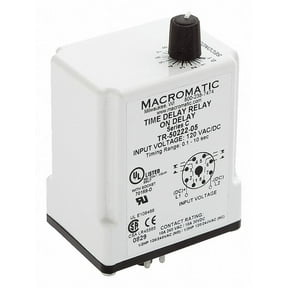 Macromatic Time Delay Relay,240VAC,10A,DPDT,.05 sec