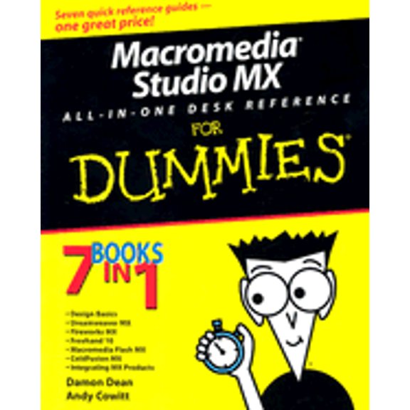 Pre-Owned Macromedia Studio MX All in One Desk Reference for Dummies (Paperback 9780764517990) by Damon Dean, Andy Cowitt, Ellen Finkelstein